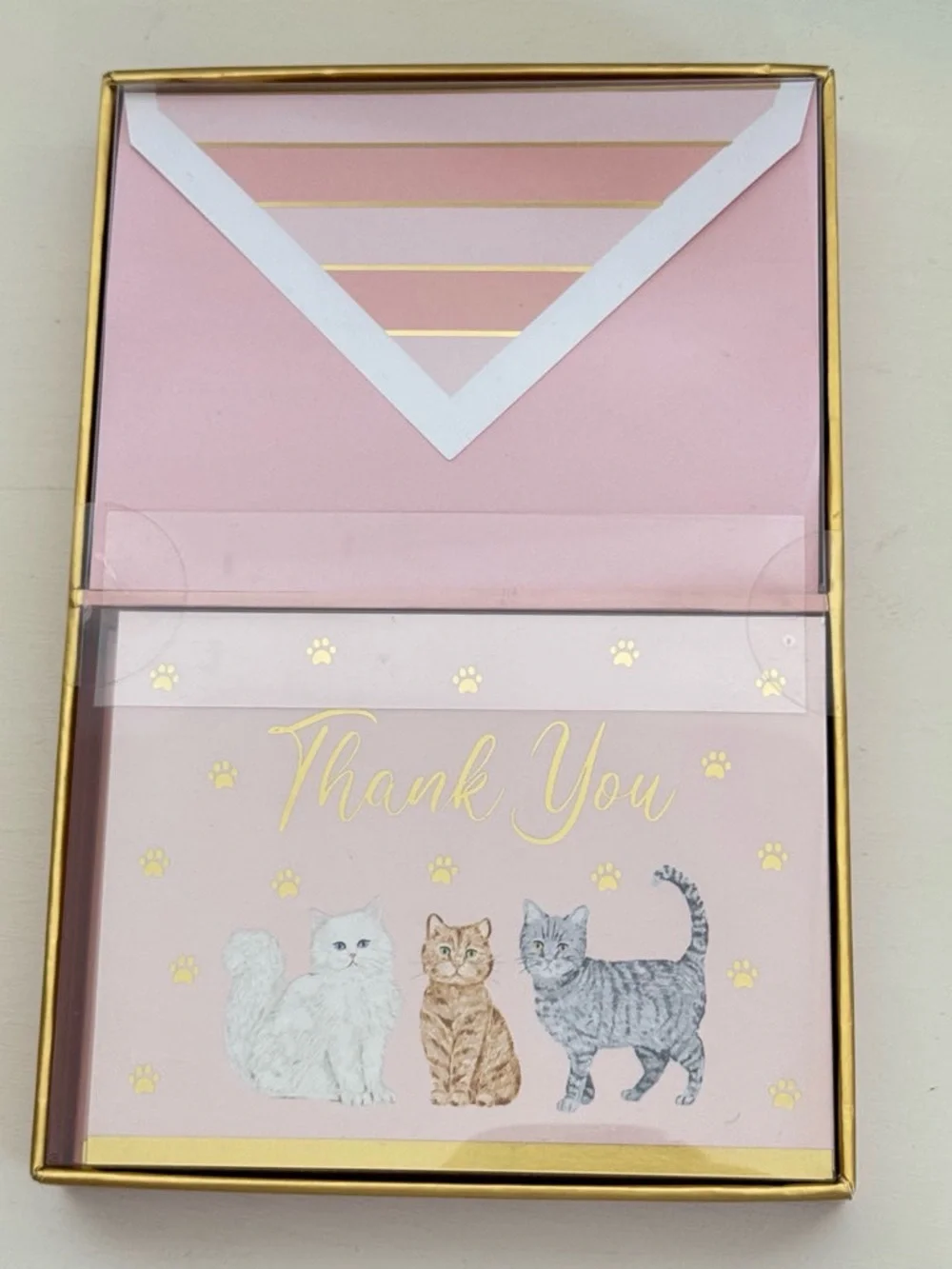 Lady Jayne Cats Embellished Note Card Set